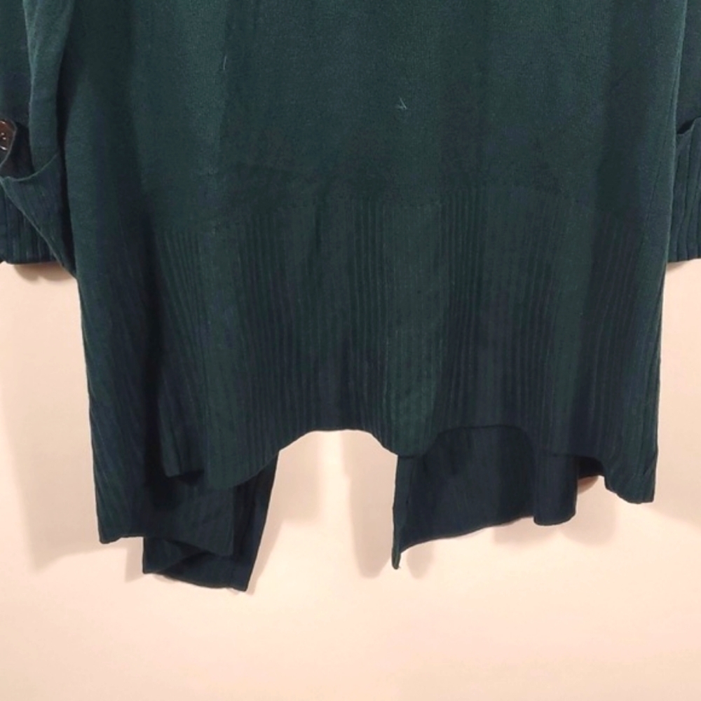 Hunter Green Trendy Open Cardigan Size Large - Picture 6 of 11